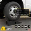A black car ramp supporting the front wheel of a large vehicle. Náhled obrázku produktu