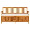 vidaXL Banc coffre avec coussin 170 cm bois massif acacia Voir les images du produit 1