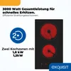 Exquisit EKC300-490, Czarny, Wbudowany, 29 cm, Płyta Podgląd zdjęcia produktu 2