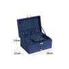 Schmuckkästchen (Velours) - marineblau 1St Produktbild-Vorschau 5