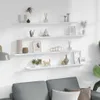 vidaXL Étagères murales 4 pcs. Blanc brillant 100x9x3 cm Voir les images du produit 3