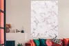 MuchoWow® Poster Marmor - Weiß - Rosa 120x180 cm - Produktbild-Vorschau 3