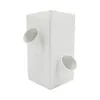A white hydroponic growing tower with multiple planting openings. Podgląd zdjęcia produktu