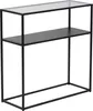 Konsolentisch 'Kuhmo' mit Glastischplatte 80 x 80 x 30 cm Produktbild-Vorschau 3