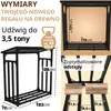 Stojak na drewno opałowe zewnętrzny metalowy 188x70x188 Podgląd zdjęcia produktu 2