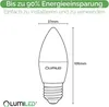 LUMILED LED žiarovka 6 ks sada E27 B35 žiarovka 8W nahrádza Náhľad obrázku produktu 4