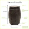 Regentonne Regenfass BORDEAUX 250 Liter inkl. Hahn Produktbild-Vorschau 2