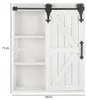 Armoire murale coulissante avec miroir, en bois, dimensions Voir les images du produit 5