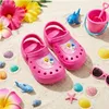 Baby Shark Haie Mädchen Kinder Clogs Badeschuhe – Rosa / Produktbild-Vorschau 2