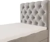 Gepolstertes Boxspringbett 120x200 ADRIA PLUS 2 - hellgrau Produktbild-Vorschau 7