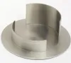 Kerzenhalter Messing vernickelt silber matt, für Ø 7 cm Produktbild-Vorschau 1