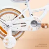 Rower dla dziewczynki 14 cali Flower bike Dmuchawiec biało Podgląd zdjęcia produktu 5
