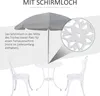 Outsunny Sitzgruppe 3-teilige Essgruppe Balkonmöbel Set 1 Produktbild-Vorschau 6