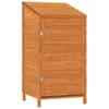 Capanno da Giardino Marrone 55x52x112cm Legno Massello di Anteprima dell’immagine prodotto 1
