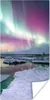 MuchoWow® Poster Nordlichter - Eis - Schnee 60x120 cm - Produktbild-Vorschau 1