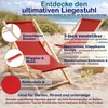 2er Set Liegestuhl Doppelpack Strandliege Liege Stuhl Produktbild-Vorschau 2