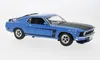 Welly 12516B Ford Mustang Boss 302 1969 blau 1:18 Produktbild-Vorschau 12