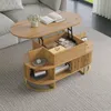 Table basse Merax réglable en hauteur avec portes Voir les images du produit 2