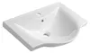 Aqualine ZARA 65 keramische wastafel, 64,5 x 46 cm, wit Productafbeelding-voorbeeld 2
