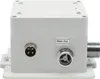 A close-up, front view of a gray electronic device with water connections and a connector port, set against a white background. Podgląd zdjęcia produktu