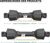 Vývodový hriadeľ T1 500mm 210Nm 540 ot/min, vývodový Náhľad obrázku produktu 7