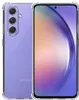 A clear protective case for a Samsung Galaxy A54 phone, shown from the back and front. Produktbild-Vorschau