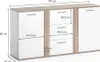 Commode avec tiroirs Vicco Novelli Sonoma 40x80cm avec Voir les images du produit 3