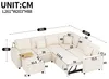 Merax L-Form 7-Sitzer Ecksofa Mit Schlaffunktion, Produktbild-Vorschau 7