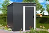 Casetta per attrezzi da giardino M, 162x86x181cm, antracite Anteprima dell’immagine prodotto 10