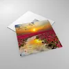 Bilder auf glas - See Blumen - 50x50cm - Glasbilder - Produktbild-Vorschau 2
