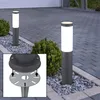 2x Sockelleuchte, Edelstahl anthrazit, Erdspieß Produktbild-Vorschau 2