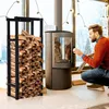 Regał na drewno kominkowe, regulowany, metalowy, z 4 Podgląd zdjęcia produktu 9