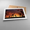 Gerahmtes Poster - Weißer Rahmen - Giraffe Afrika Sonne Produktbild-Vorschau 3
