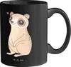 Mr. & Mrs. Panda Teetasse Plumplori Glücklich - Schwarz - Produktbild-Vorschau 1