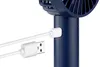 Eine Nahaufnahme zeigt den Unold Handventilator Breezy II beim Laden über USB; der Stecker befindet  Anteprima dell’immagine prodotto