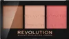 A makeup palette with three shades: bronzer, highlighter, and blush. Produktbild-Vorschau