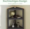 COSTWAY 4-stöckiges Eckregal mit offenen Regalen, Produktbild-Vorschau 4