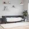 vidaXL Tagesbett Dunkelgrau 90x200 cm Samt Produktbild-Vorschau 2