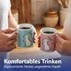 Kaffeebecher 'Bunny' 4er Set 300 ml Steinzeug 12,5x9,5x8cm Produktbild-Vorschau 4