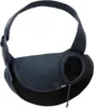 A dark gray pet sling carrier is shown against a white background. Produktbild-Vorschau