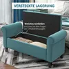 HOMCOM Polsterbank Bettbank, Sitzbank in Samtoptik, Produktbild-Vorschau 4