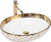 Lavabo da Appoggio Rea Margot White/Gold Anteprima dell’immagine prodotto 2