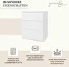 YUMEBLY | Kommode mit 3 Schubladen 80x60x50 cm – Schrank Produktbild-Vorschau 4