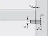 500x HETTICH Bodenträger DUPLO / 013138 Stahl chromatiert Produktbild-Vorschau 2