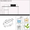LECHUZA plantpot BALCONERA, kleur: leisteengrijs | Productafbeelding-voorbeeld 12
