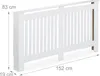 Relaxdays Heizkörperverkleidung Landhausstil, HBT 83x152x19 Produktbild-Vorschau 4