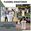 Stehtischhusse Stretch weiß Ø 80 cm Tischhusse Produktbild-Vorschau 7