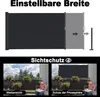 TRMLBE Seitenmarkise 100x300 cm Balkon Sichtschutz Produktbild-Vorschau 4