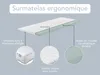 Surmatelas ergonomique en mousse visqueuse | 80 x 200 | Voir les images du produit 2