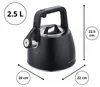 Stahlkocher Mit Pfeife 2,5L Klausberg Kb-7915 Produktbild-Vorschau 9